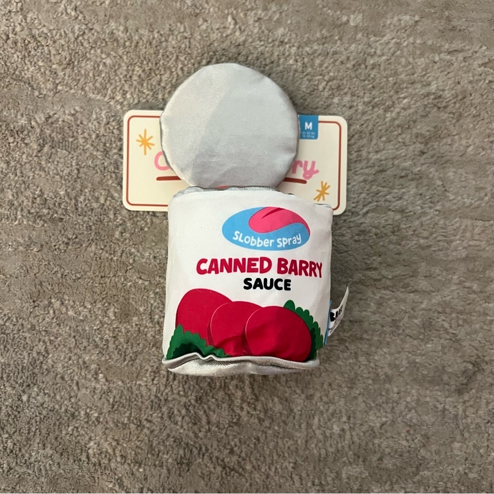 NWT Bark Canned Barry Sauce Dog Toy - Picture 2 of 10